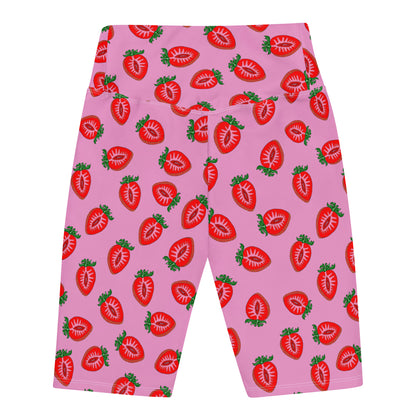 Vulva Strawberries Biker Shorts