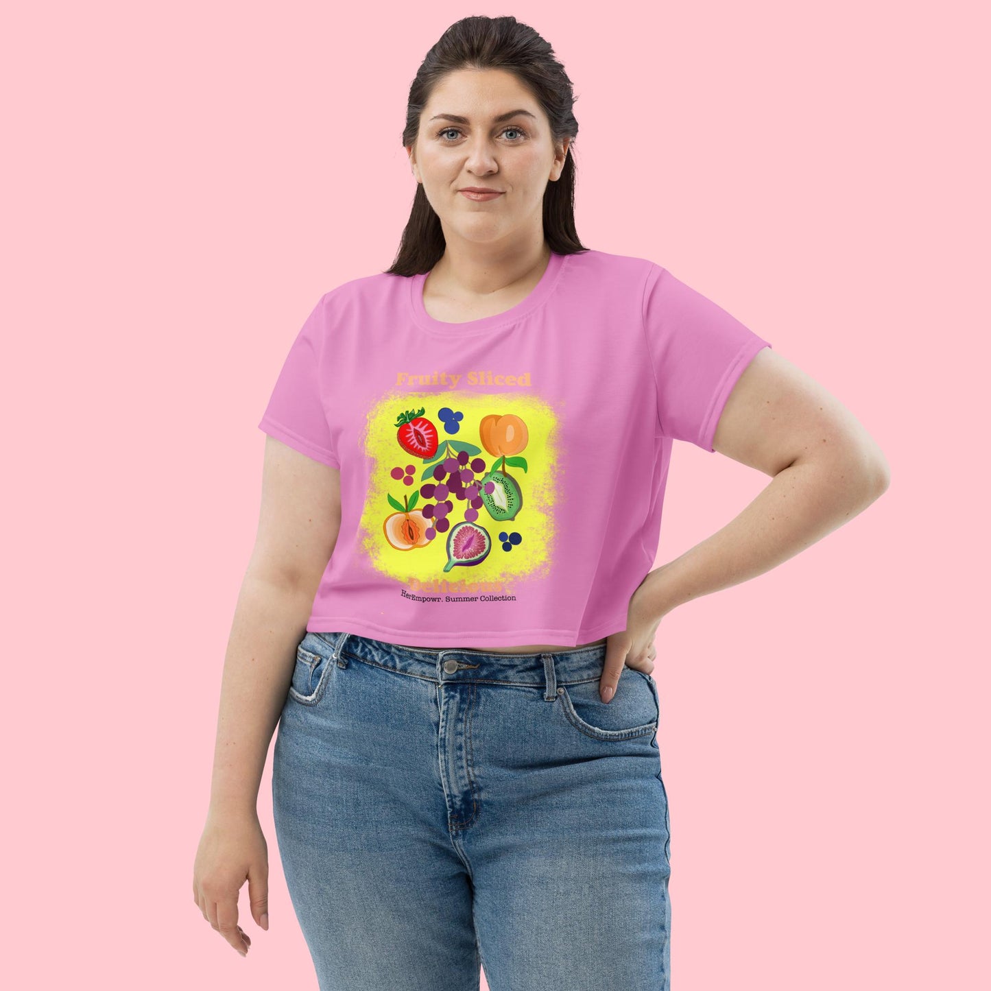 Fruity Sliced Crop Top