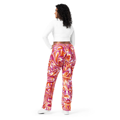 Lesbian Flag Flare leggings