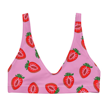 Vulva Strawberries Bikini Top