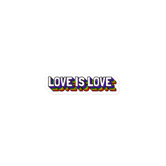 Love Is Love Bubble-free stickers