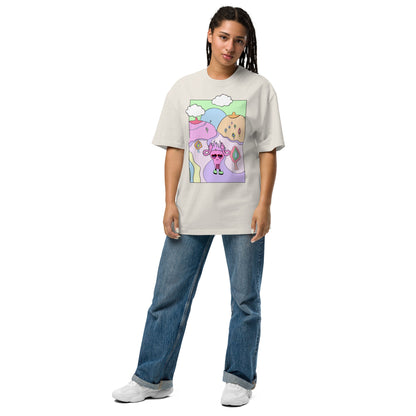 Uterus & Boob Mountains Oversized T-shirt