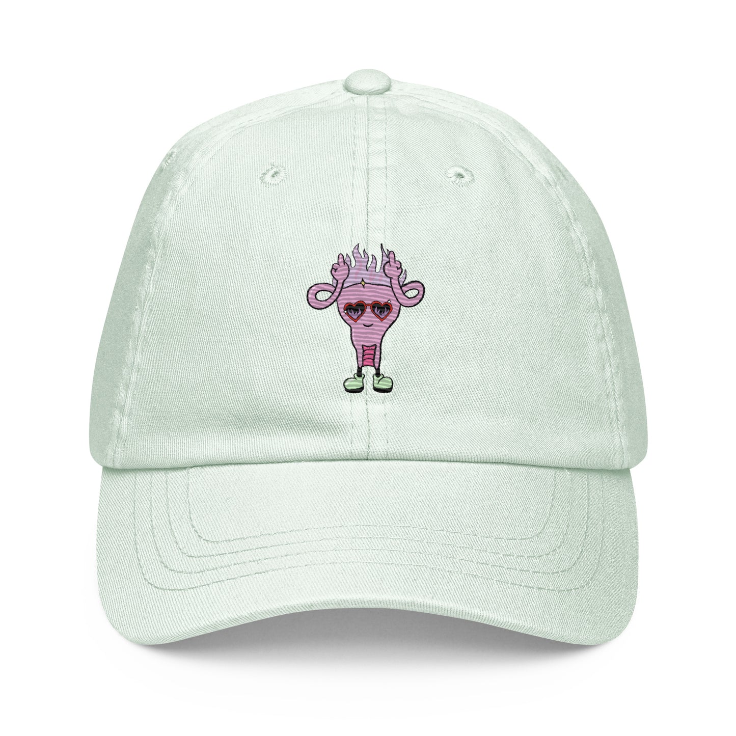 Badass Uterus Feminist Pastel Cap