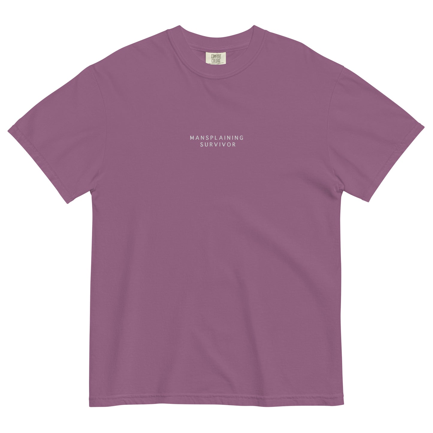 Mansplaining Survivor Feminist Heavyweight T-shirt