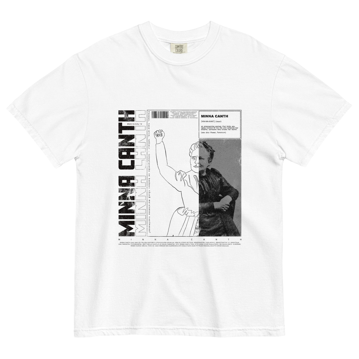 Minna Canth Feminist Heavyweight T-shirt