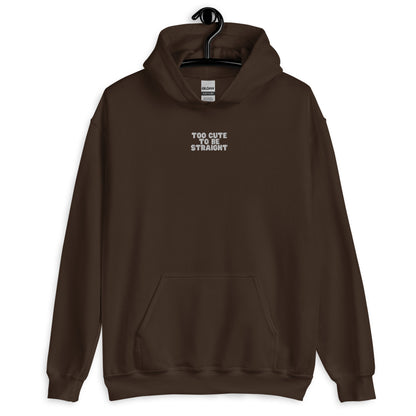 Too Cute To Be Straight Pride Hoodie