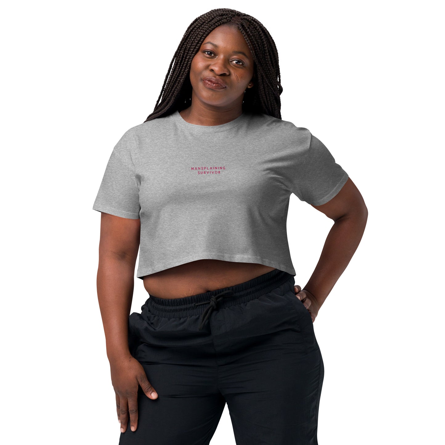 Mansplaining Survivor Crop Top