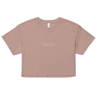 Mansplaining Survivor Crop Top